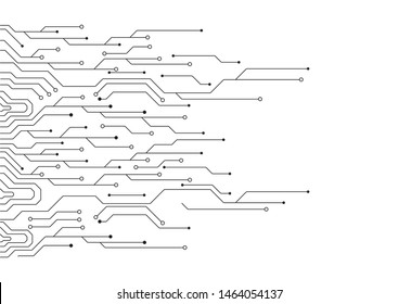 High tech technology geometric and connection system background with digital data abstract