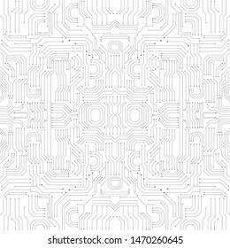 High tech technology geometric and connection system background with digital data abstract