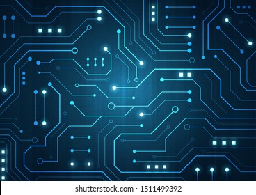High tech technology geometric and connection system background with digital data abstract