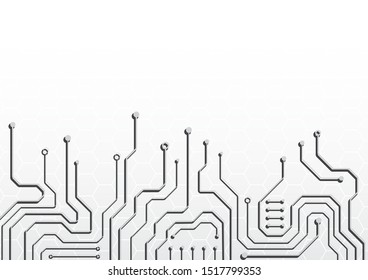 High tech technology geometric and connection system background with digital data abstract