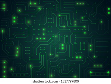 High tech technology geometric and connection system background with digital data abstract