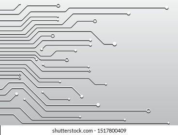 High tech technology geometric and connection system background with digital data abstract