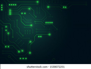 High tech technology geometric and connection system background with digital data abstract