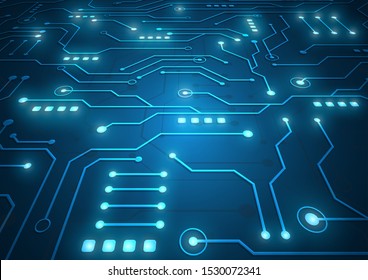 High tech technology geometric and connection system background with digital data abstract