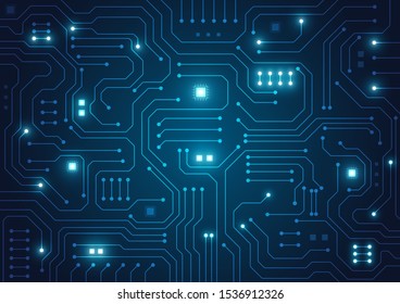 High tech technology geometric and connection system background with digital data abstract