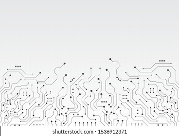 High tech technology geometric and connection system background with digital data abstract