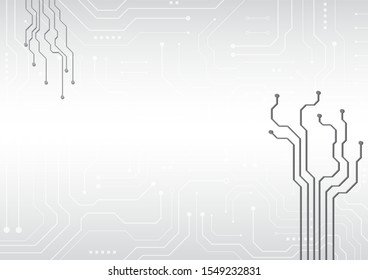 High tech technology geometric and connection system background with digital data abstract