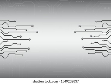 High tech technology geometric and connection system background with digital data abstract