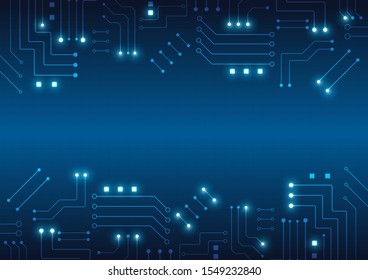 High tech technology geometric and connection system background with digital data abstract