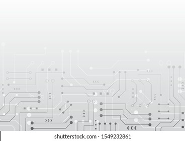 High tech technology geometric and connection system background with digital data abstract