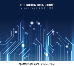 High tech technology geometric and connection system background with digital data abstract