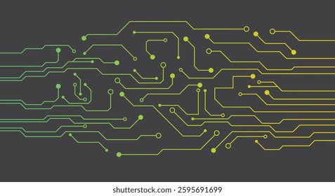 High tech technology geometric and connection system background with digital data abstract.