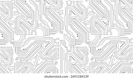 Ilustración de stock geométrica de alta tecnología