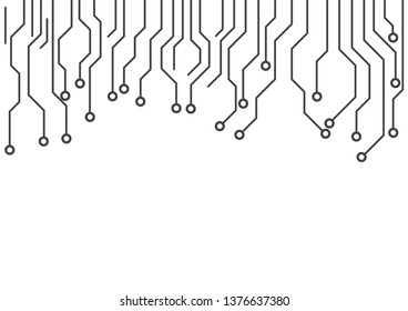 High tech technology geometric and white background with digital data abstract