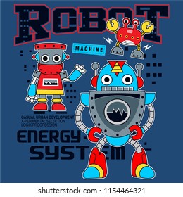 high techlonology robot,vector art illustration