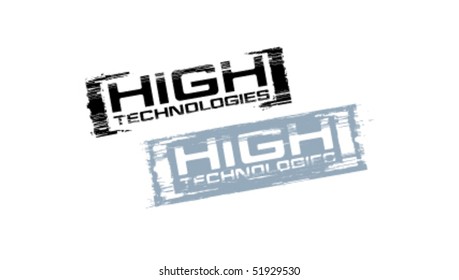 High technologies vector stamps