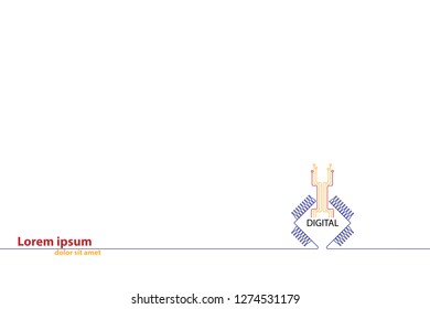 high technology concept