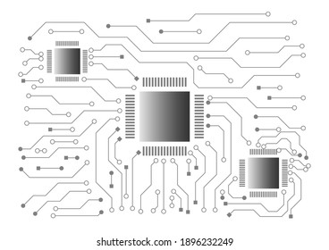 20,572 Circuit board black white Images, Stock Photos & Vectors ...