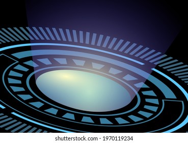 high technology vector background, futuristic electronic background.