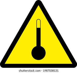 313 High temperatures hazard warning labels Images, Stock Photos ...