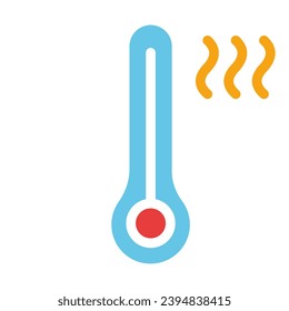 High temperature, temperature, thermometer, weather icon