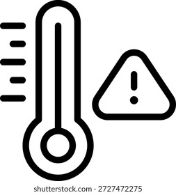Illustrationsvektor für eine Hochtemperaturlinie