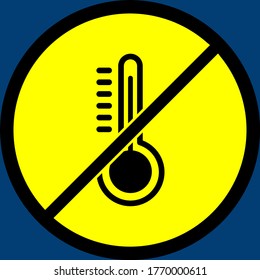 High Temperature Sign for COVID Presentation 