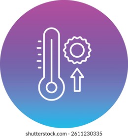High Temperature vector icon. Can be used for printing, mobile and web applications.
