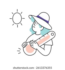 High temperature Vector style illustration.