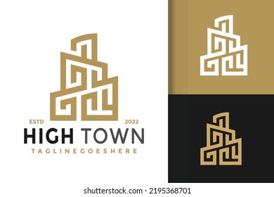 High Town of Pisa Logo Design, brand identity logos vector, modern logo, Logo Designs Vector Illustration Template