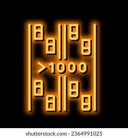 high traffic road neon light sign vector. high traffic road illustration