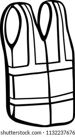 high visibility safety vest with reflective strips