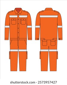 High Visibility Safety Workwear orange