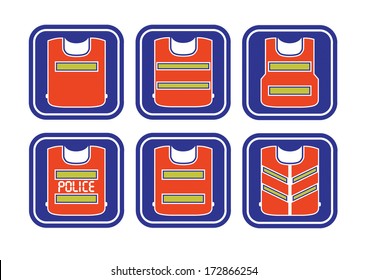 high visibility vest icon