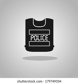 high visibility vest icon