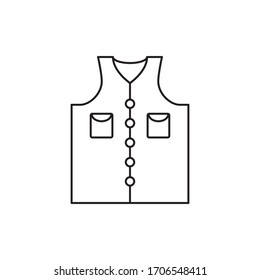 High Visibility Vest Icon Design Vector Template