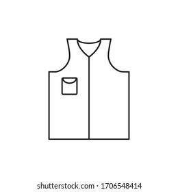 High Visibility Vest Icon Design Vector Template