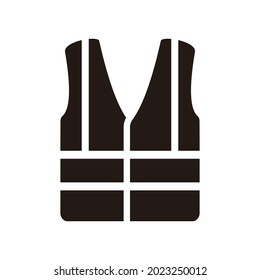 High Visibility Vest Icon On White Background