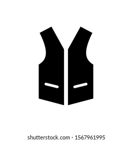 High visibility vest icon vector  
