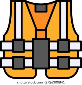 Hohe Sichtbarkeit Weste neue kreative Icon Design Vektor
