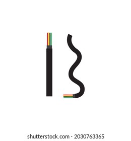 
High Voltage Cable Logo Vector Template illustration design