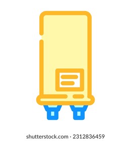high voltage capacitor electronic component color icon vector. high voltage capacitor electronic component sign. isolated symbol illustration