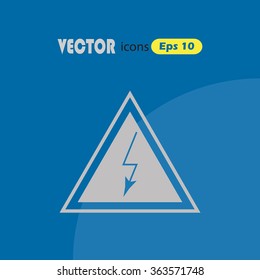 High voltage danger sign