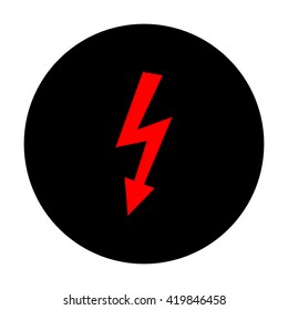 High voltage danger sign