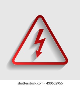 High voltage danger sign