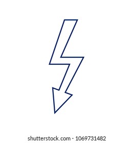 High voltage danger sign. Vector. Flat style black icon on white.