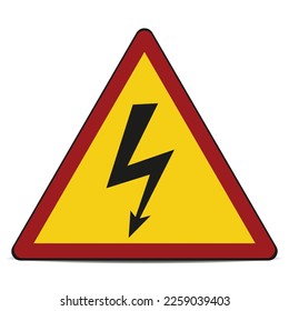 High voltage danger sign.Vector illustration