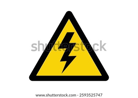 High Voltage Danger Symbol Vector, electricity warning, warning label, high voltage, danger sign, power danger