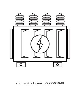 Vektorsymbol für Hochspannungs-Elektrotransformator