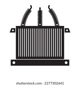 diseño de símbolo vectorial de icono de transformador eléctrico de alta tensión